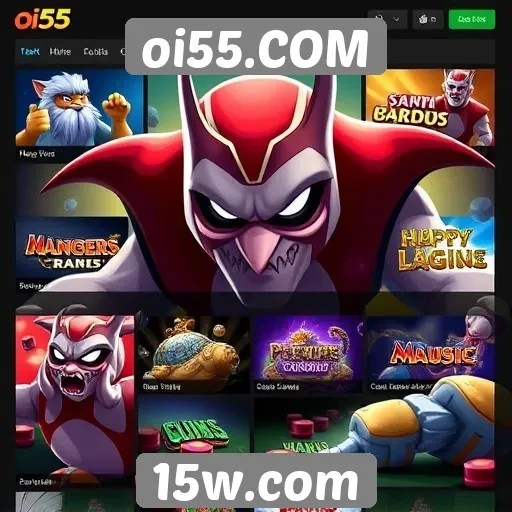 Exploração das modalidades de jogos disponíveis no oi55.COM