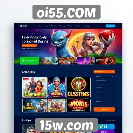 Análise da interface do usuário do site oi55.COM